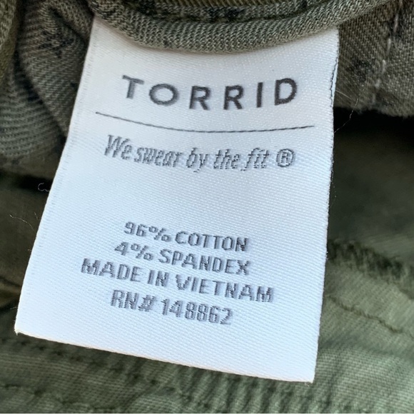 Torrid Crop Twill Military Pants - Picture 8 of 10